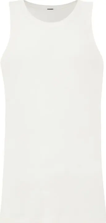 White Cotton Sleveless Jacket
