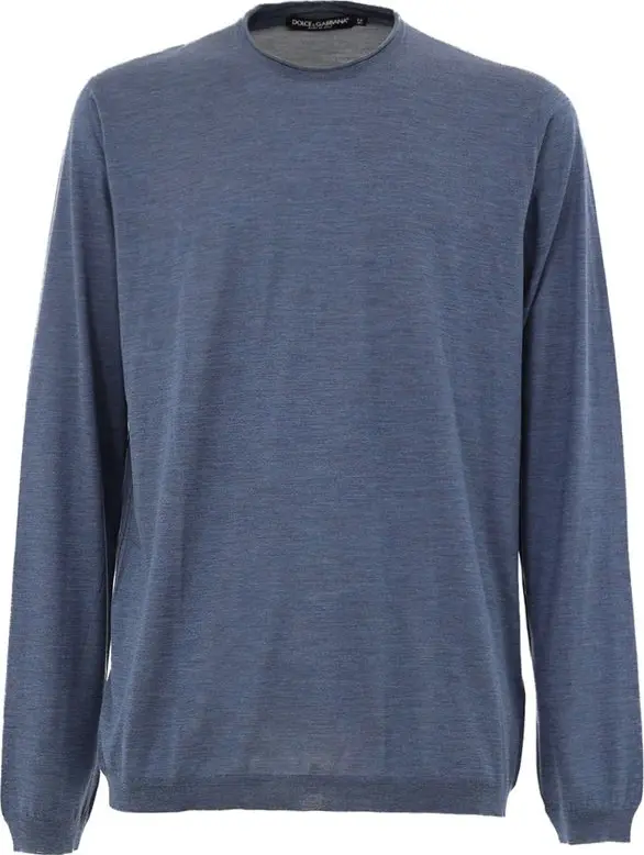 Blue Silk Sweatshirt
