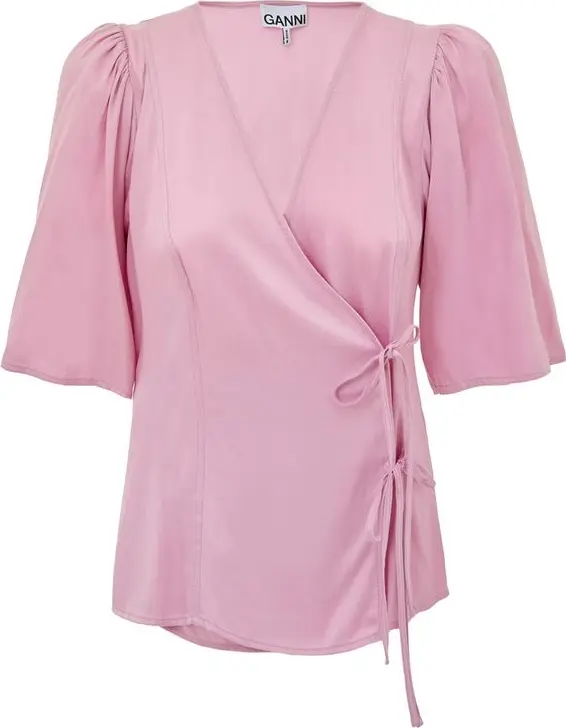 Pink Satin Tank Tops