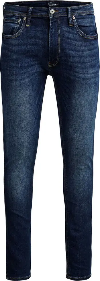 Blue Cotton Skinny Jeans