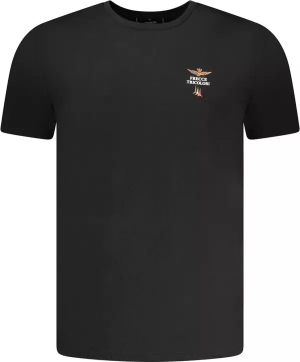 Black Cotton Men's T-Shirt