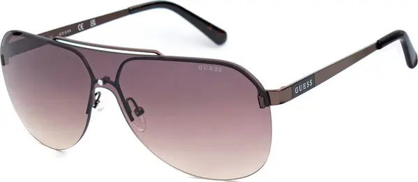 Brown Metal Sunglasses