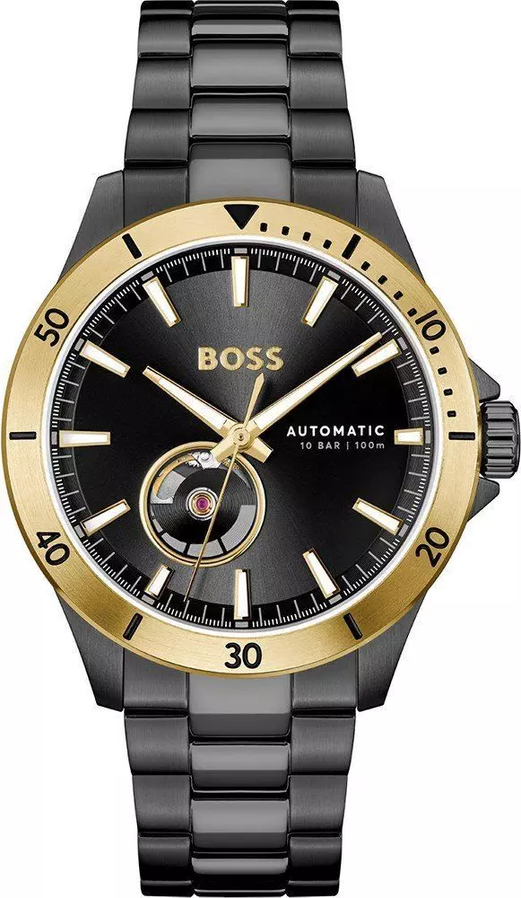 Black Stainless Steel Dress Watch