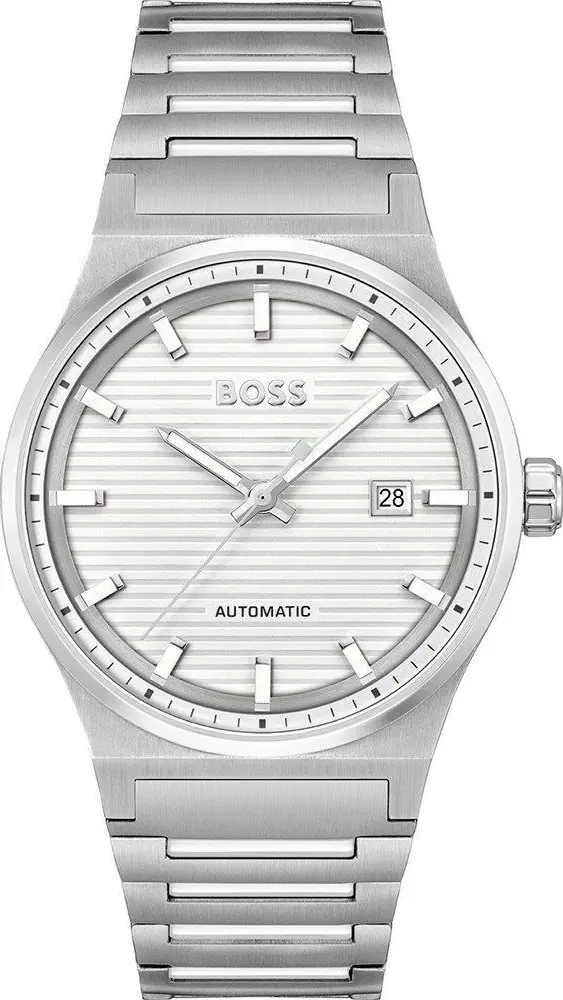Gray Stainless Steel Dress Watch