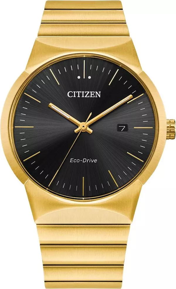 Gold Stainless Steel Dress Watch