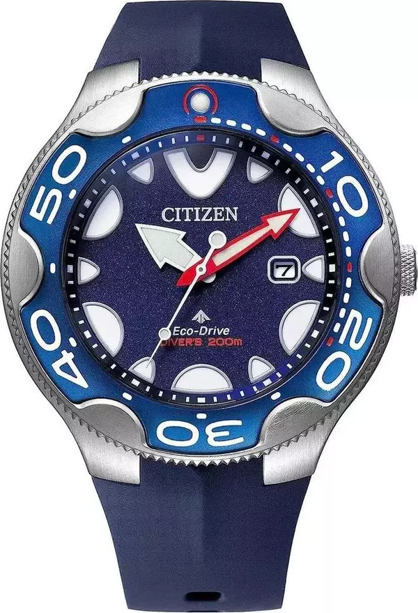 Blue Resin Sport Watch