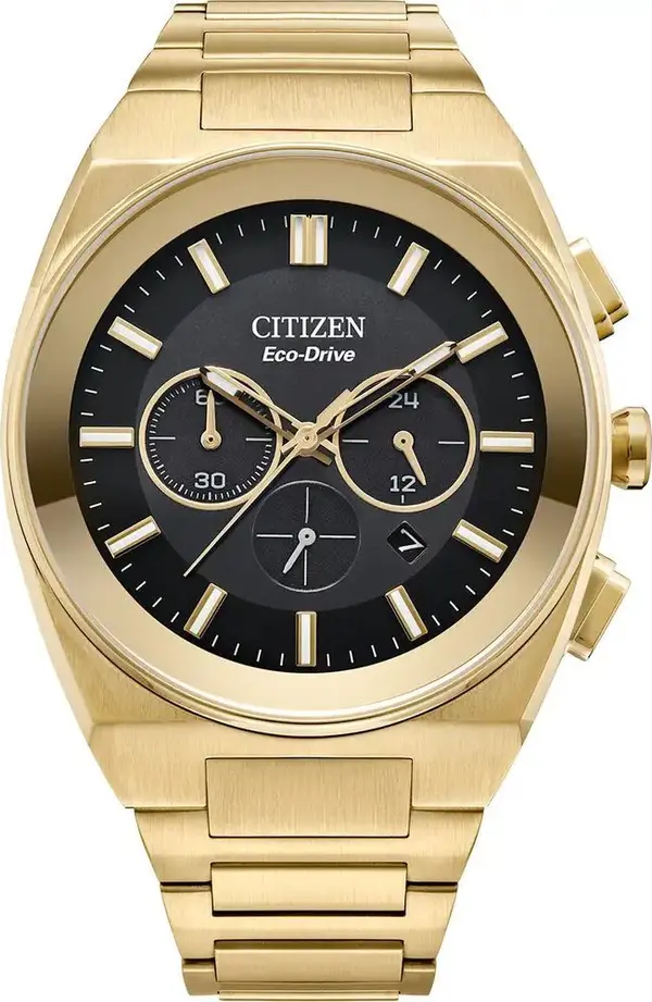Gold Stainless Steel Dress Watch
