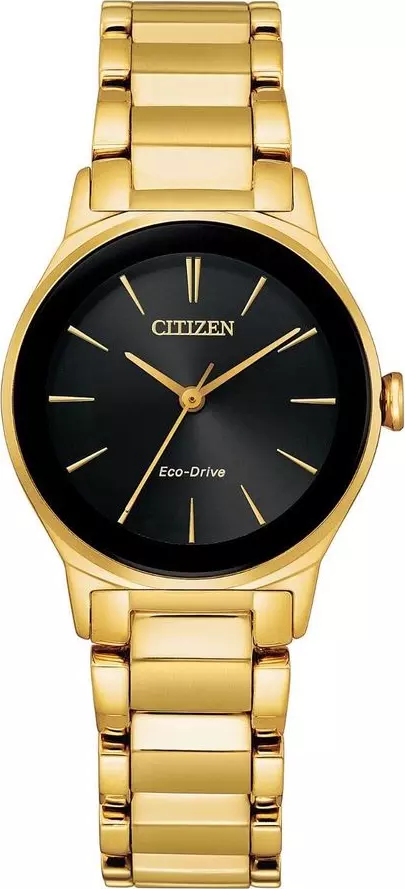 Gold Stainless Steel Dress Watch