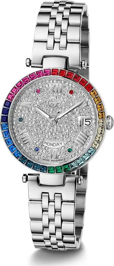 Gray Stainless Steel Dress Watch