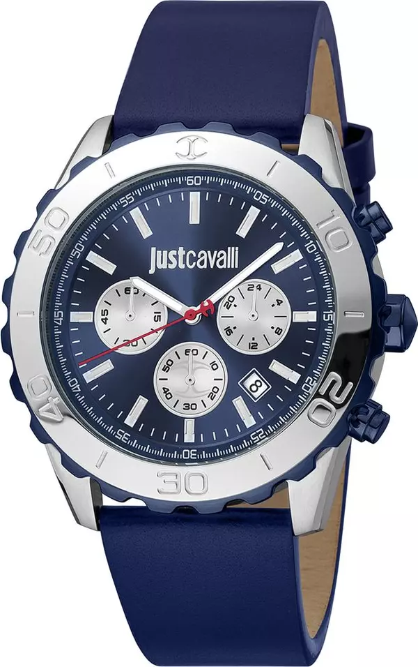 Blue Leather Dress Watch