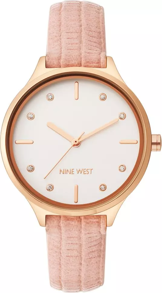 Multicolor Leather Dress Watch