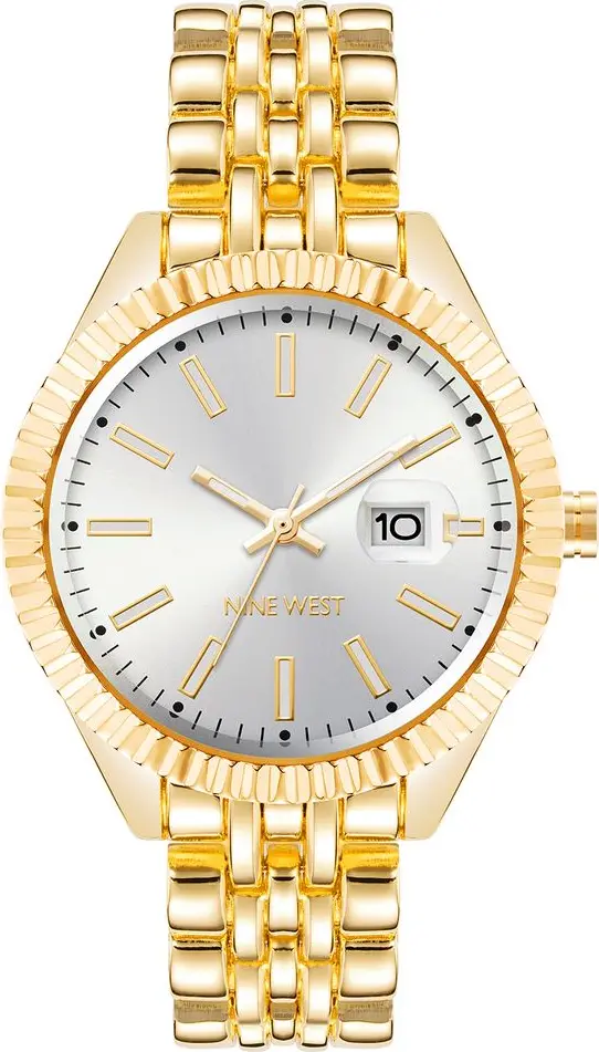 Gold Metal Dress Watch