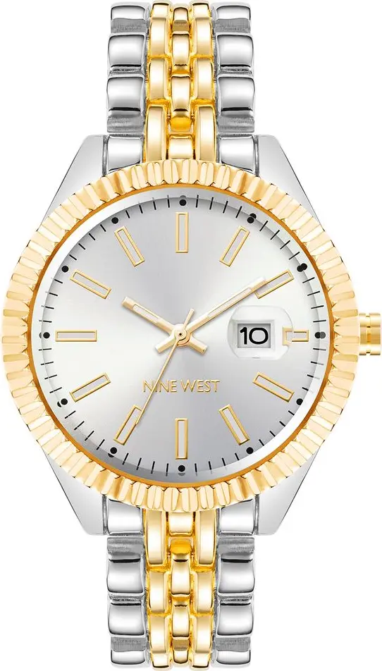 Multicolor Metal Dress Watch