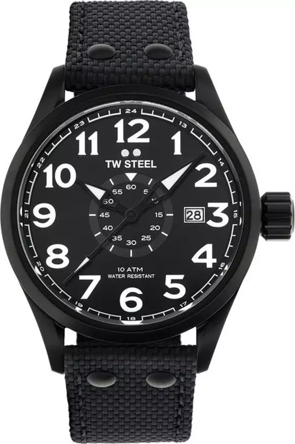 Black Fabric Sport Watch