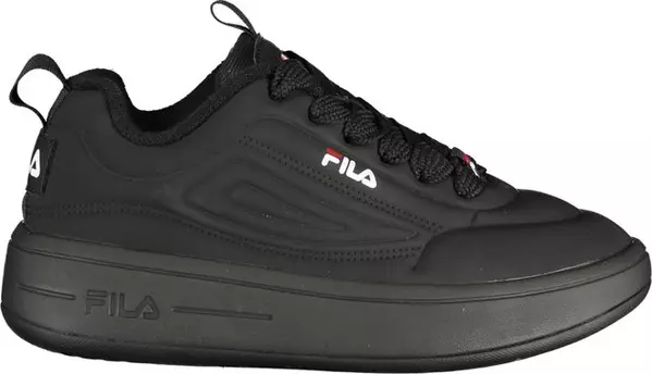 Black Polyurethane Women Sneaker