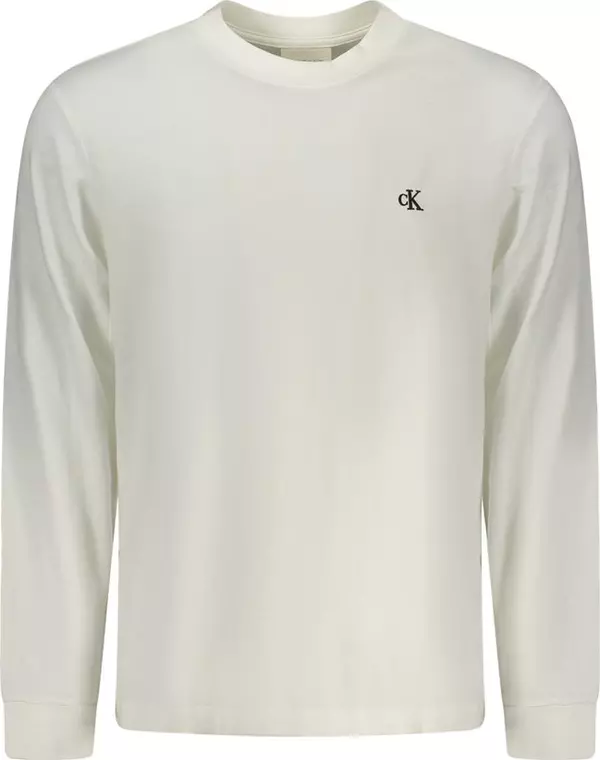 White Cotton Men T-Shirt