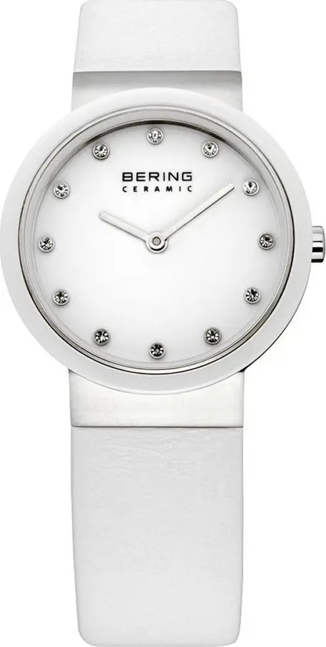 White Fur Dress Watch