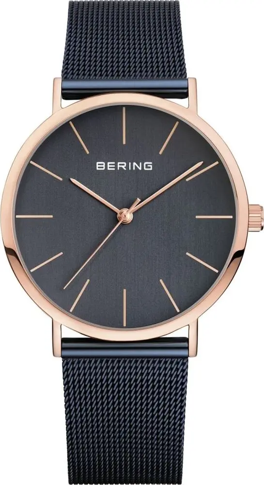 Blue Stainless Steel Dress Watch