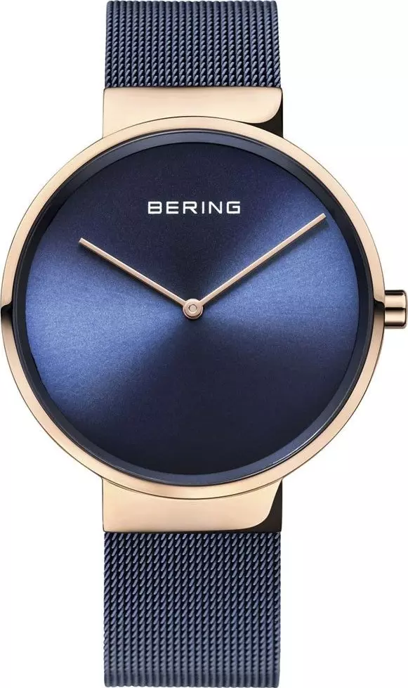 Blue Stainless Steel Dress Watch