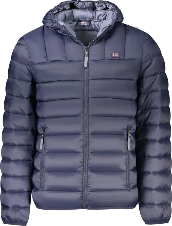 Blu Poliammide Men's Jacket