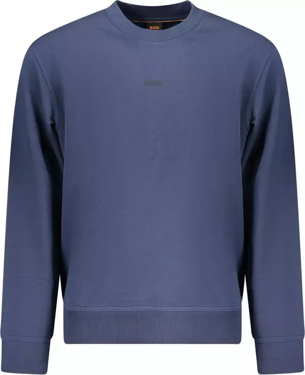 Blue Cotton Men's Sweatshirt
