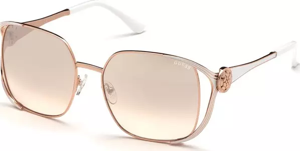 Rose Gold Metal Sunglasses