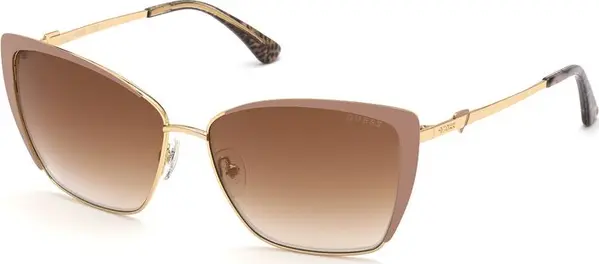 Beige Metal Sunglasses