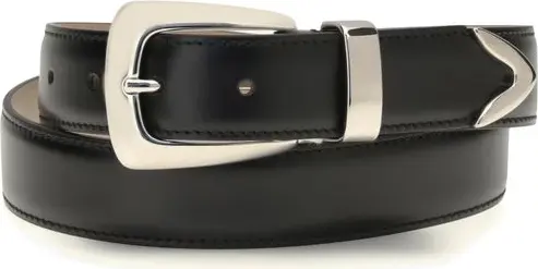 Black Calf Leather Bos Taurus Regular Belt