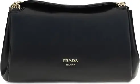 Black Calf Leather Bos Taurus Shoulder Bag