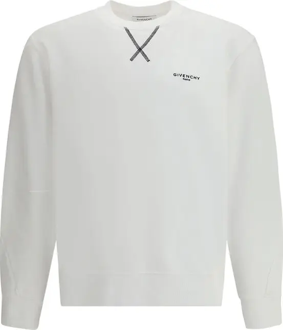 White Cotton Sweatshirt