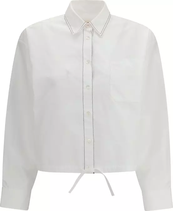 White Cotton Shortsleeve Shirt