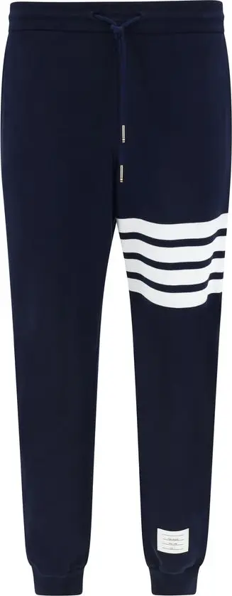 Blue Cotton Joggers (Workout Pants)