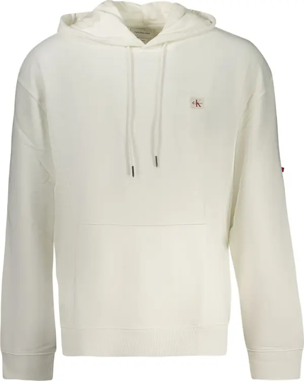 White Cotton Men Sweatshirt