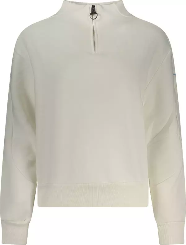 Bianco Cotton Women Sweatshirt