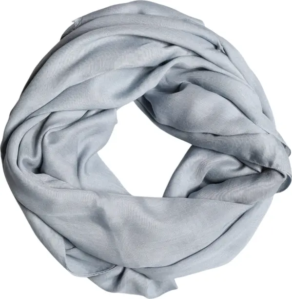 Light Blue Cashmere Knit Neck Wrap Scarf