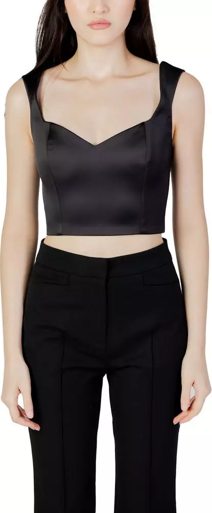 Black Polyester Top