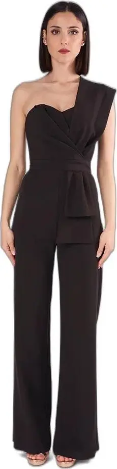 Black Polyester Jumpsuit