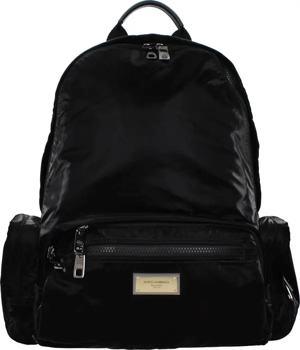 Black Nylon Backpack