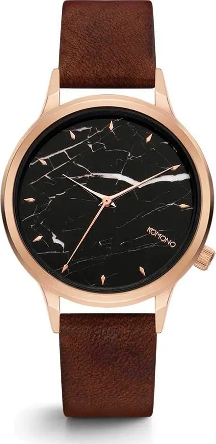 Red Leather Dress Watch