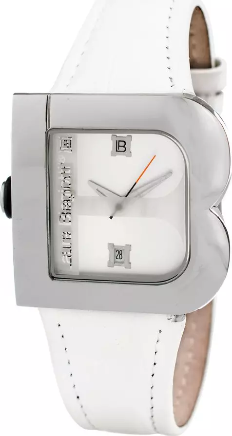 White Leather Dress Watch