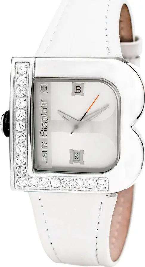 White Leather Dress Watch