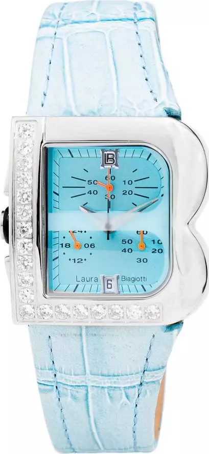 Blue Leather Dress Watch