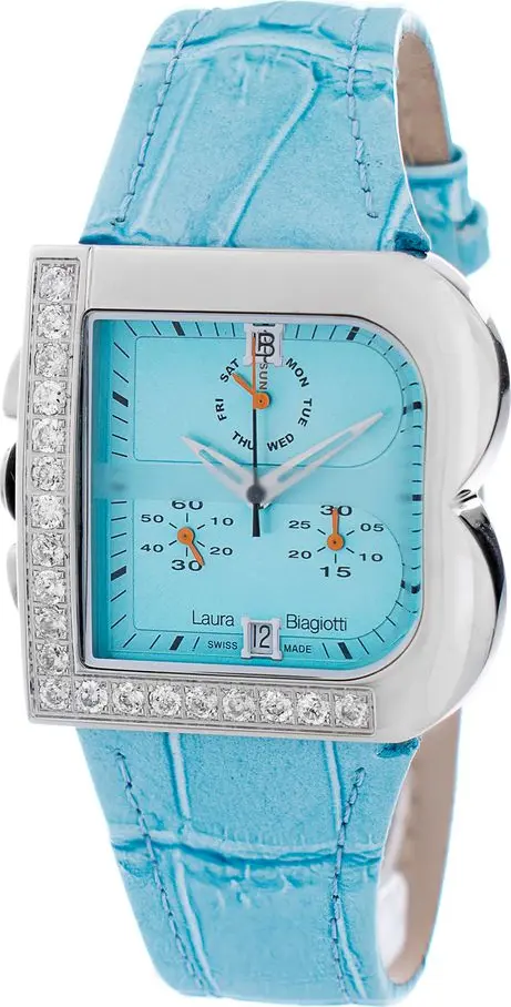 Blue Stainless Steel Dress Watch