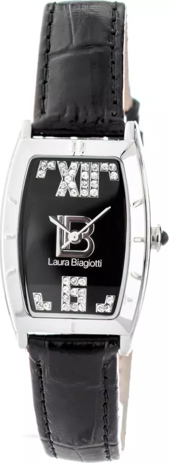Black Leather Dress Watch