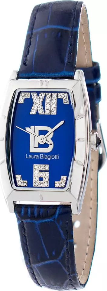 Blue Leather Dress Watch