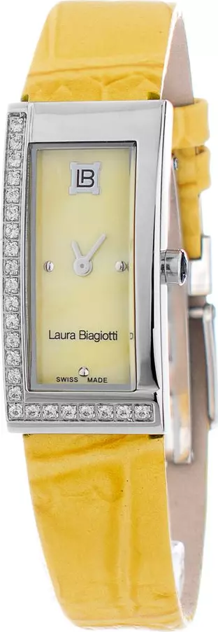 Bicolor Leather Dress Watch