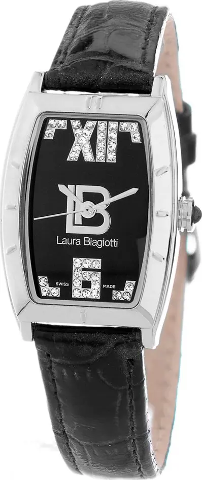 Black Leather Dress Watch