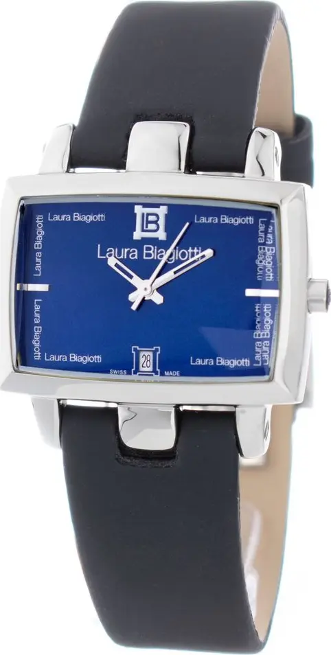 Black Leather Dress Watch