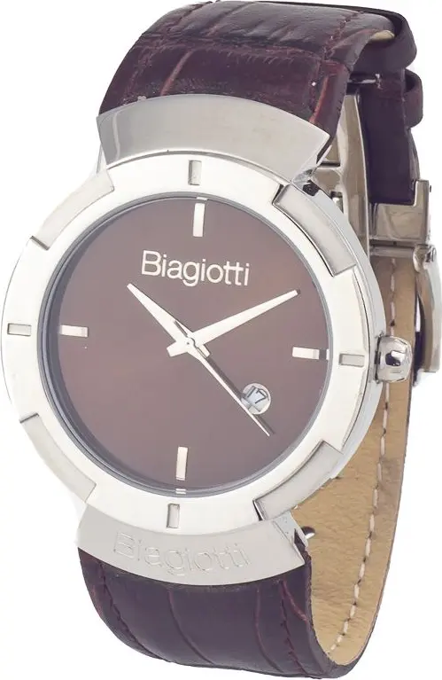 Brown Leather Dress Watch