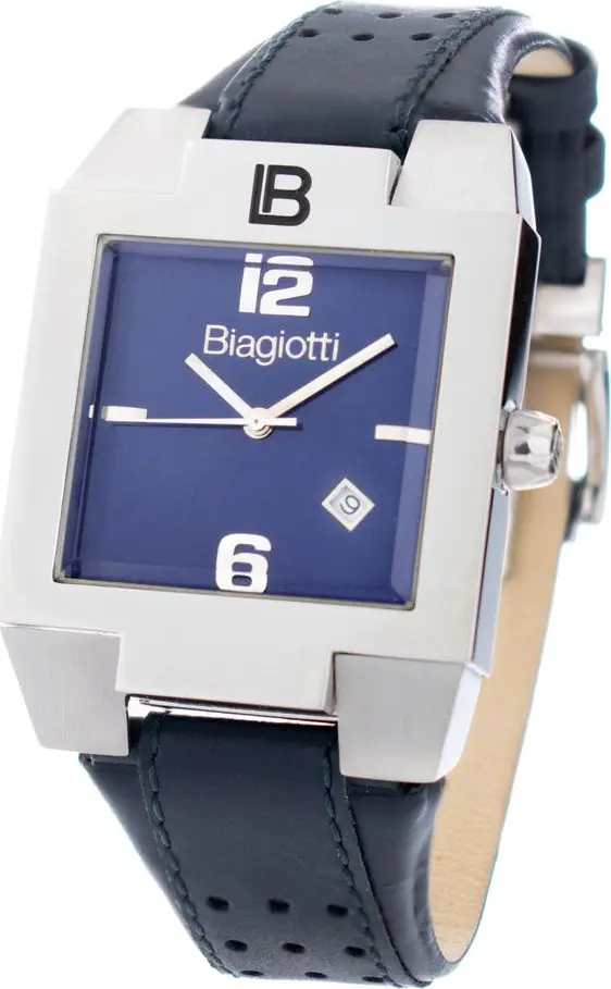 Black Leather Dress Watch